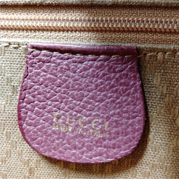 Gucci Purple Suede Bamboo Diana Crossbody Handbag with COA - some corner wear - Picture 11 of 17